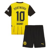 Otroški Nogometni dresi Borussia Dortmund Julian Brandt #10 Domači 2024-25 Kratek Rokav (+ Kratke hlače)